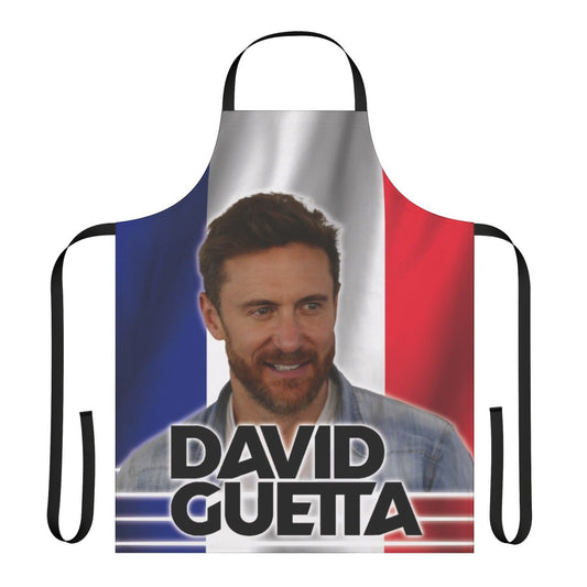 Apron featuring the name and logo of popular DJ and music producer David Guetta
