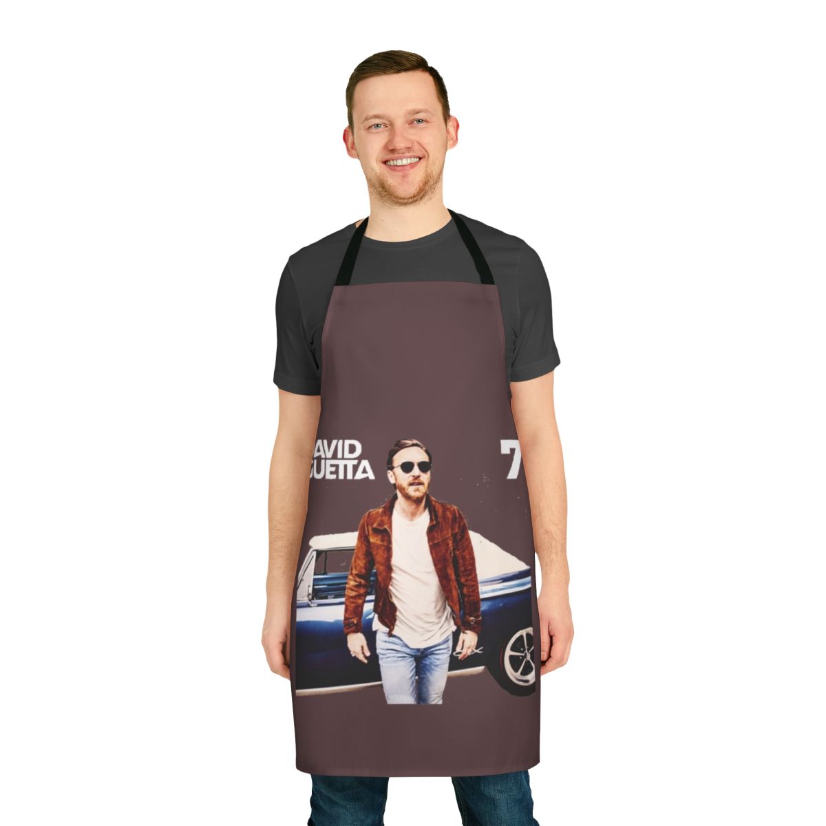 David Guetta inspired apron featuring the album cover art