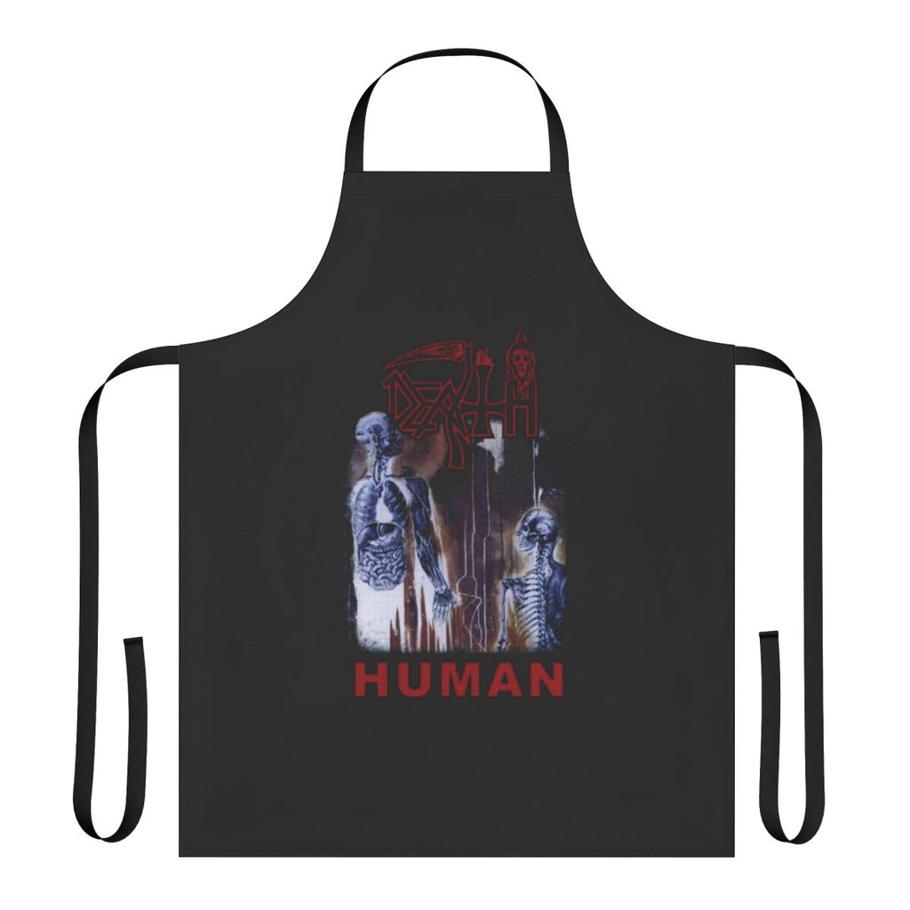 Death metal band inspired apron with bold design