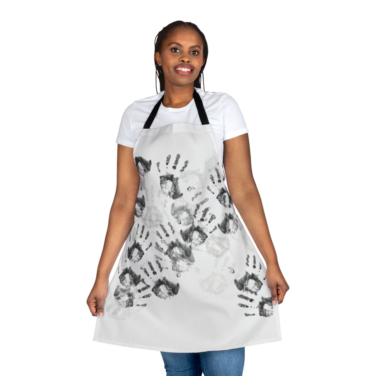 Death Stranding inspired apron featuring Norman Reedus and Hideo Kojima's iconic branding