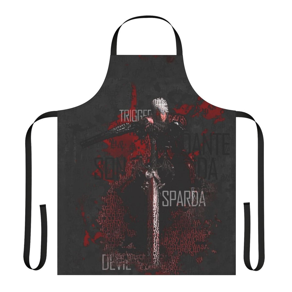Apron featuring a stylized Dante design from the Devil May Cry video game series