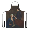 Painting apron with Devil May Cry-inspired artwork and characters