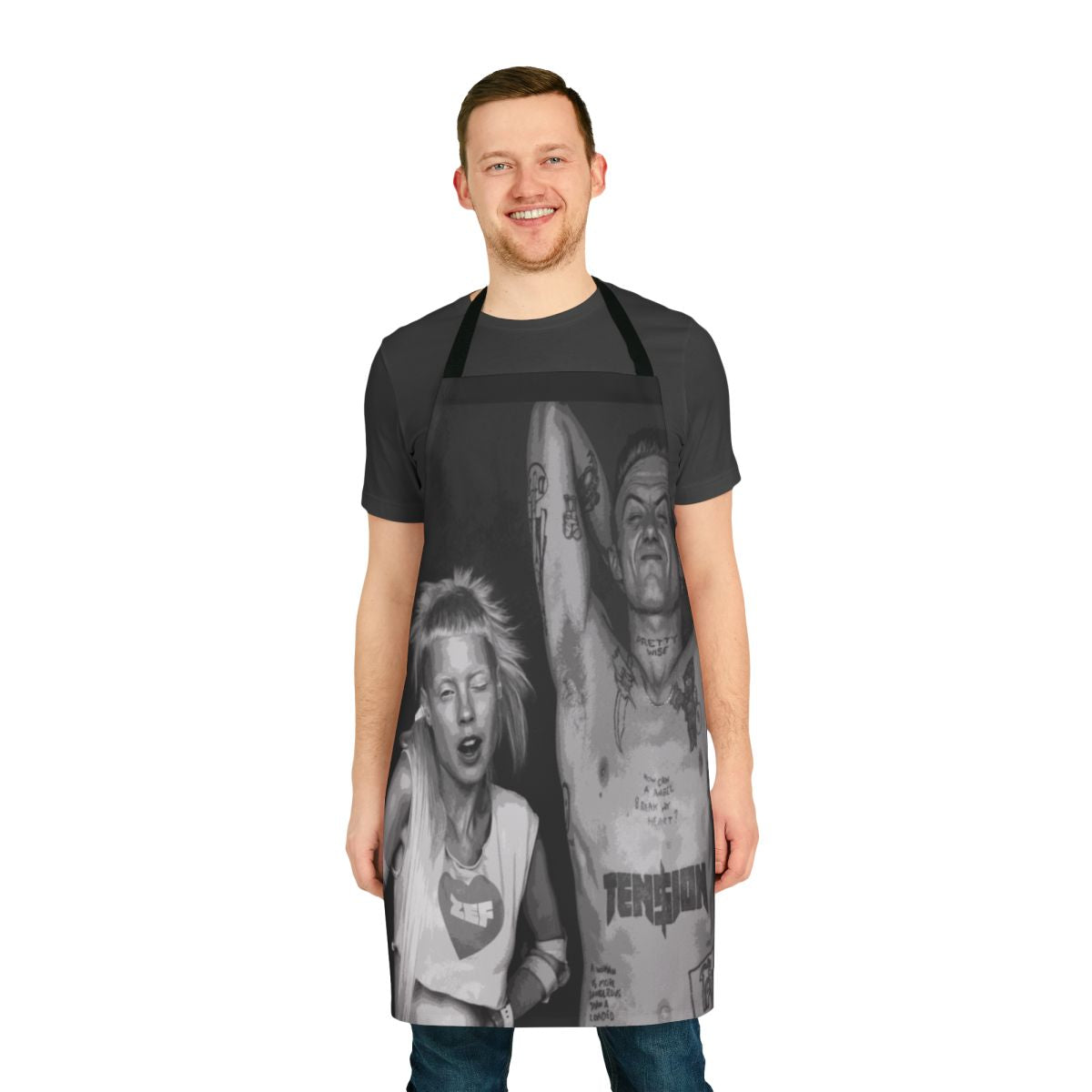 Die Antwoord themed apron with band members Ninja and Yolandi Visser