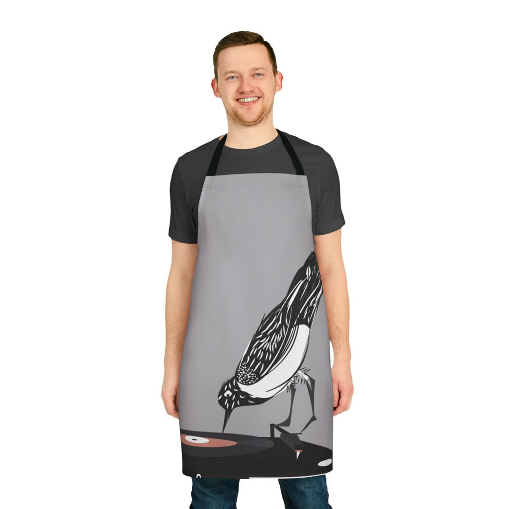 Dj Apron with Magpie Bird Design