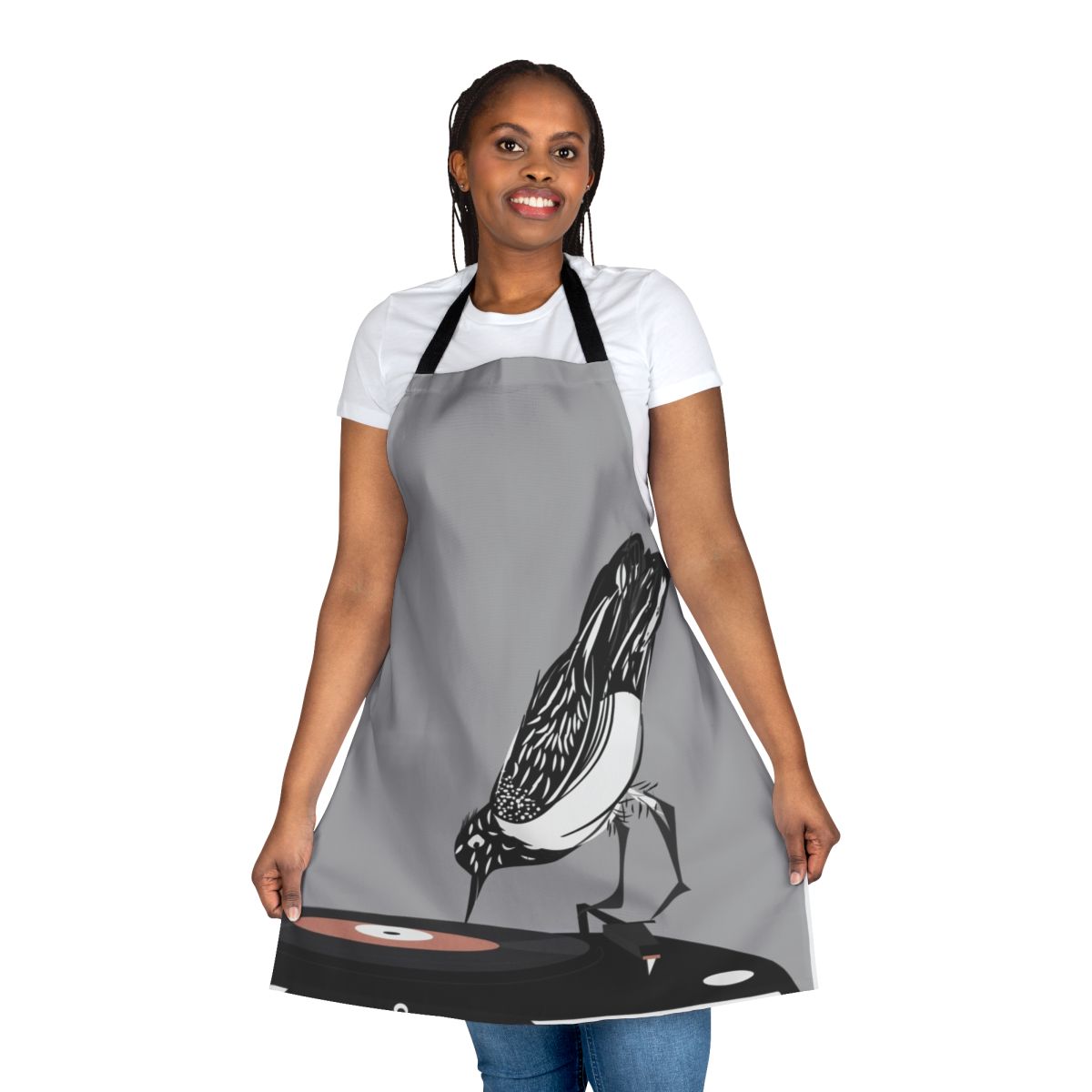 Dj Apron with Magpie Bird Design