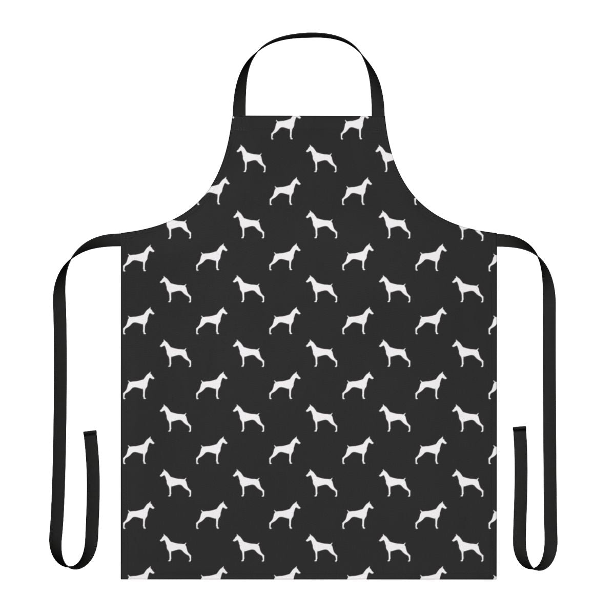 Doberman Pinscher Silhouette Design on an Apron for Pet Owners