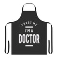 Healthcare worker wearing a stylish doctor's apron with the text "I'm a Doctor"