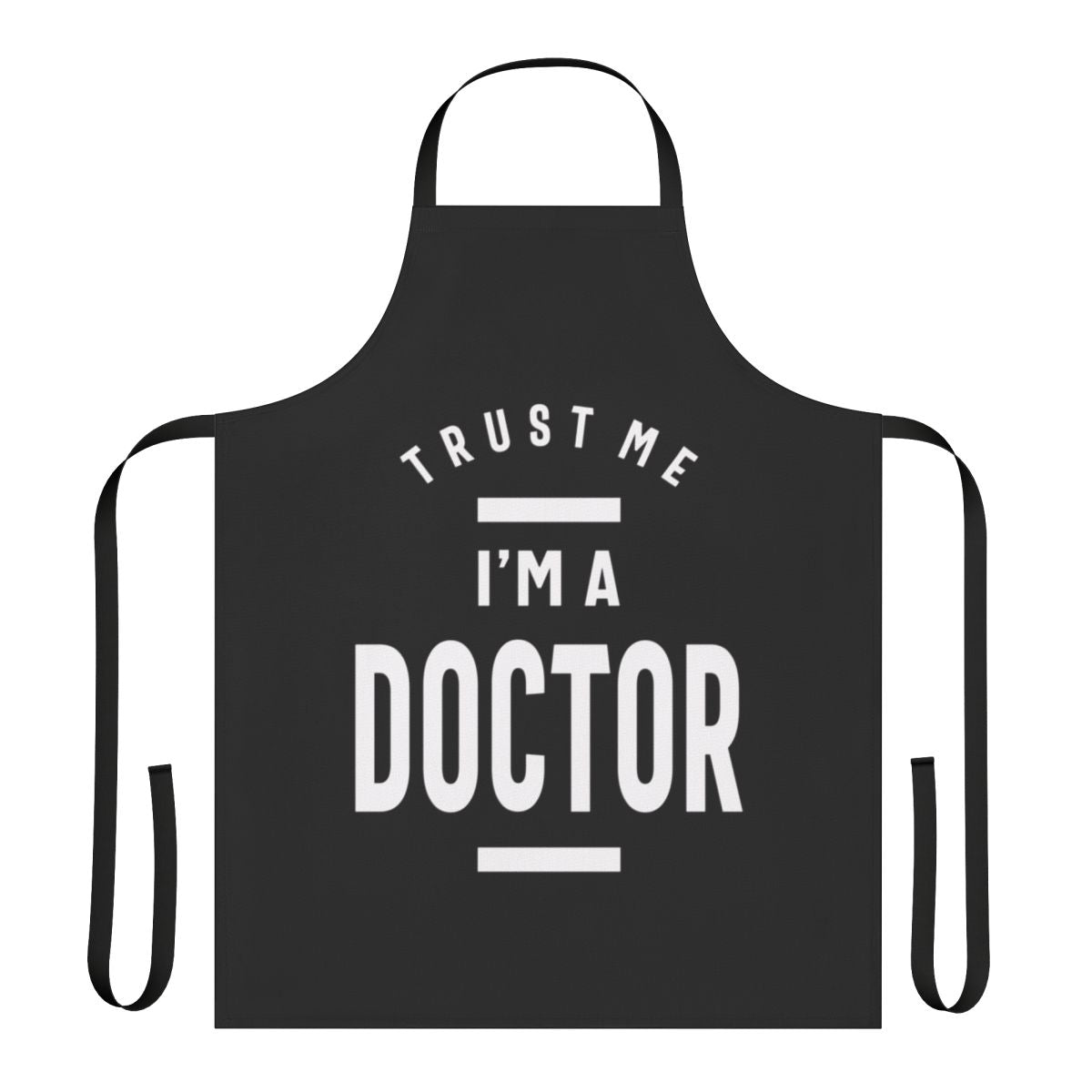 Healthcare worker wearing a stylish doctor's apron with the text "I'm a Doctor"