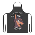 A colorful apron featuring a dog design, perfect for pet owners in the LGBTQ+ community.