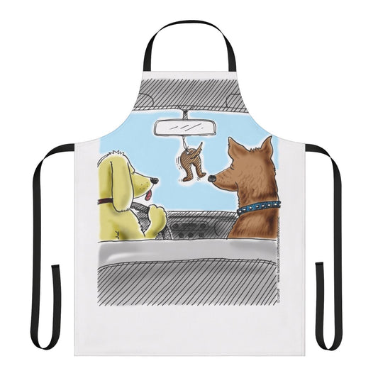 Doggie-themed apron with "Doggone True" design and air freshener feature