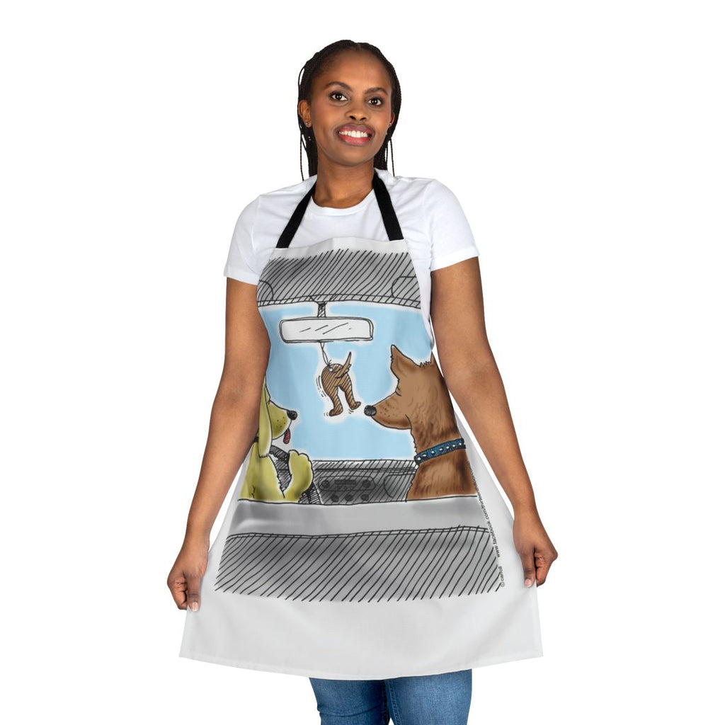 Doggie-themed apron with "Doggone True" design and air freshener feature