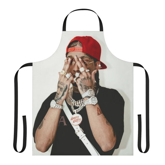 Domincan rap-inspired apron with parallel movement design