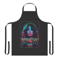 Colorful apron featuring the Dorothy band logo and design