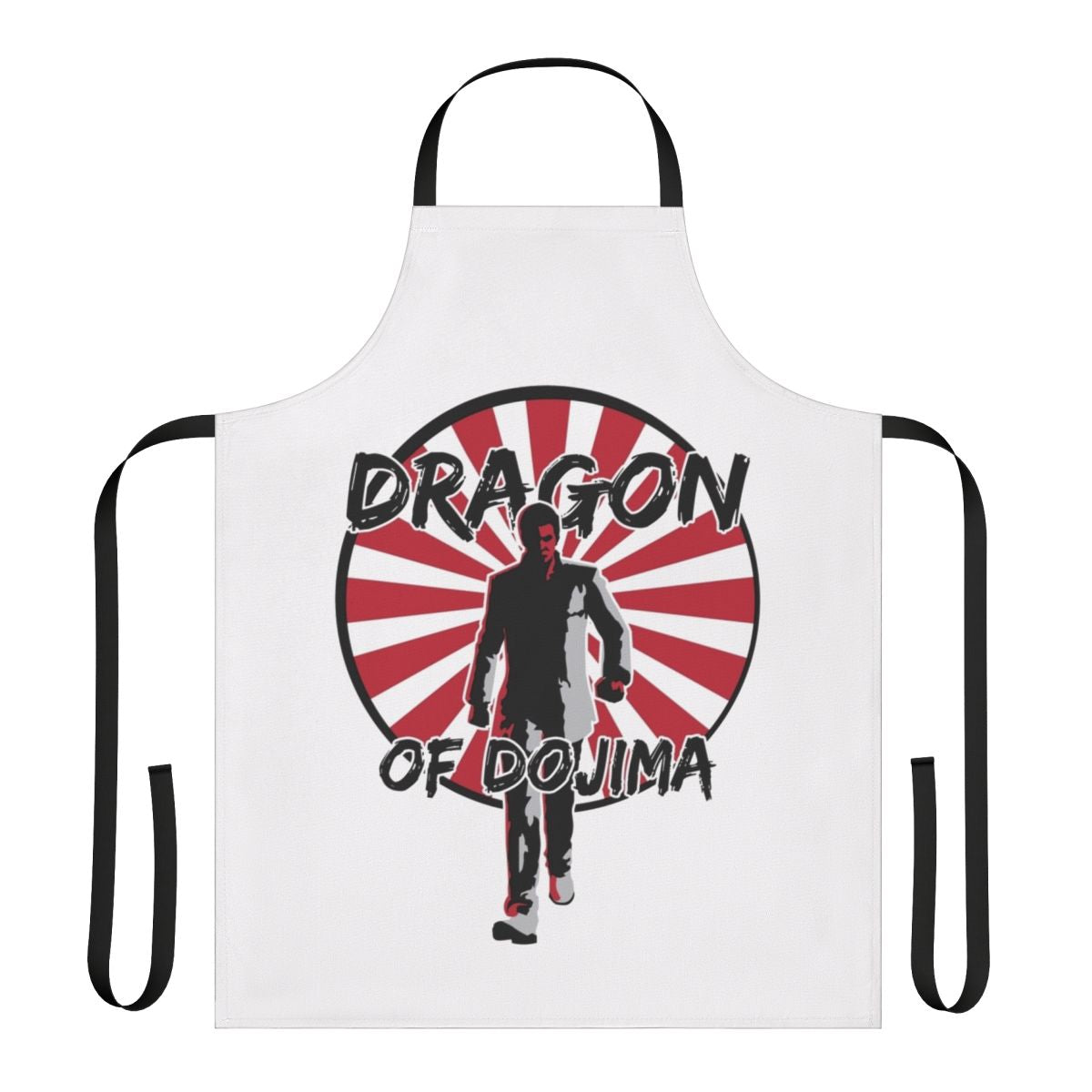 Apron featuring a stylized dragon design, inspired by the Yakuza video game series