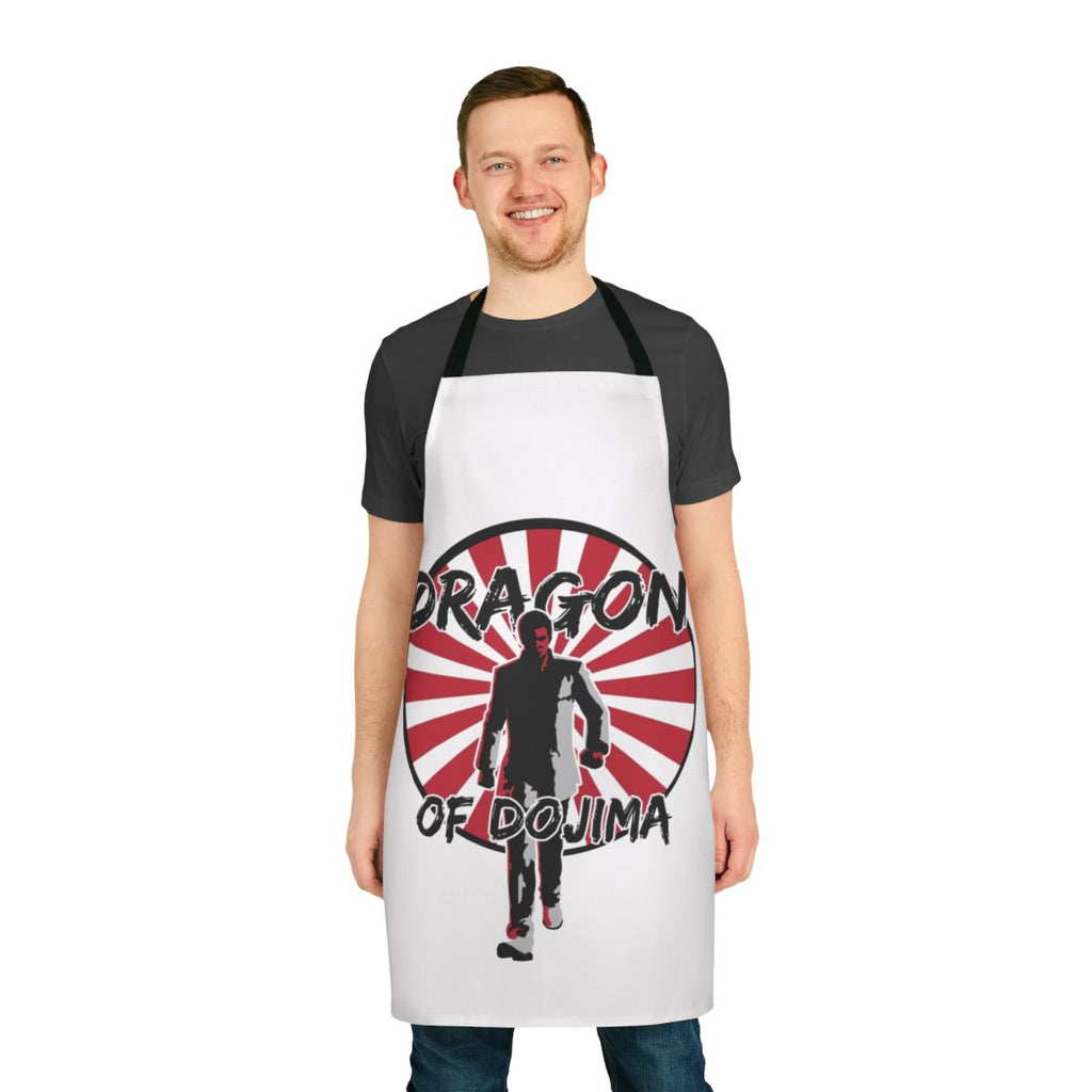 Apron featuring a stylized dragon design, inspired by the Yakuza video game series