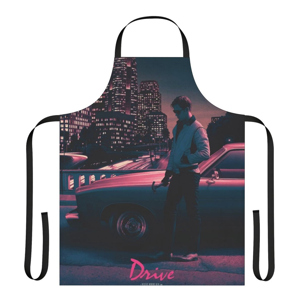 Stylish apron featuring imagery and details from the acclaimed film Drive