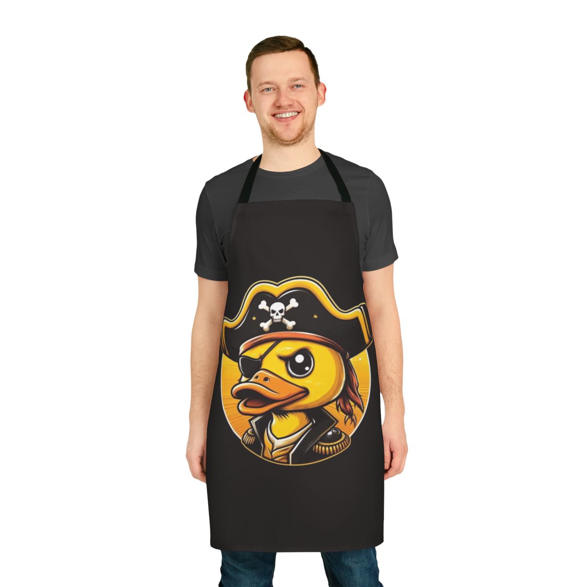 Pirate-themed duck apron with a cool, eye-catching design