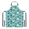 Photograph of a high-quality apron featuring a vibrant duck design