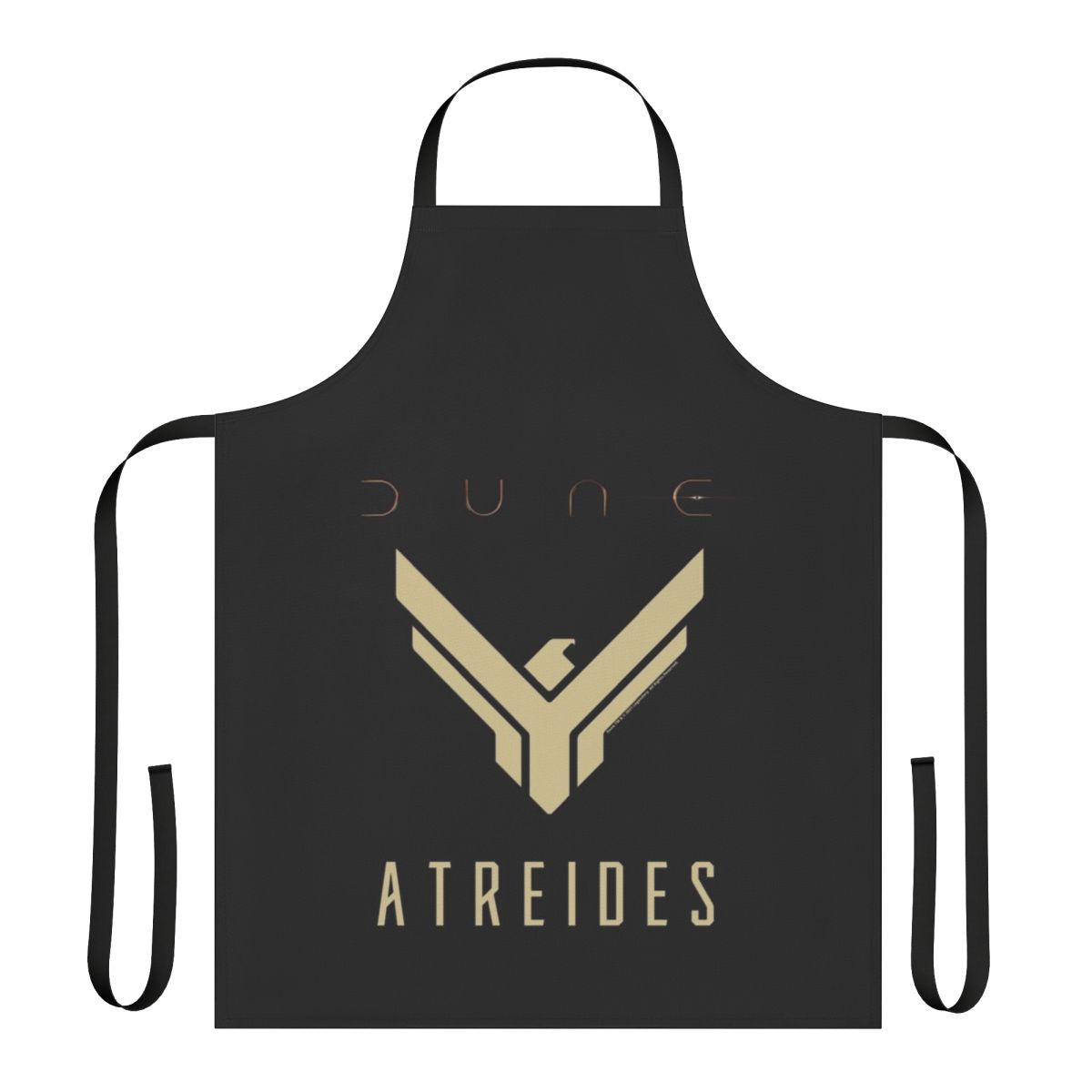 Dune-inspired Atreides hawk logo printed on a stylish, high-quality apron.
