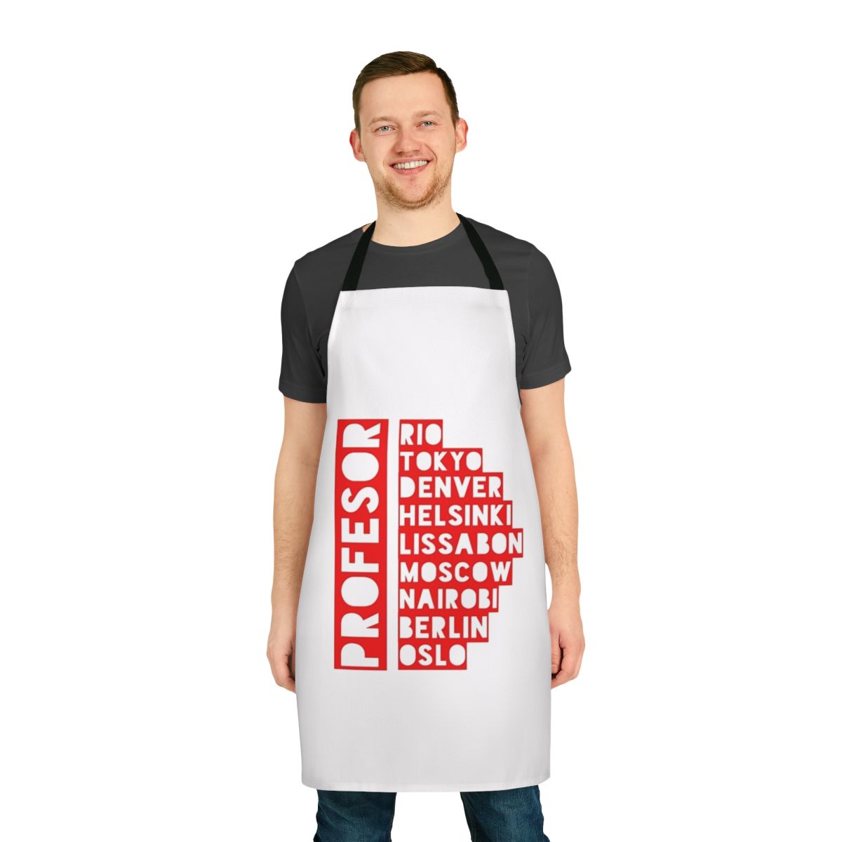 "El Profesor" Inspired Apron - Stylish Tribute to Money Heist