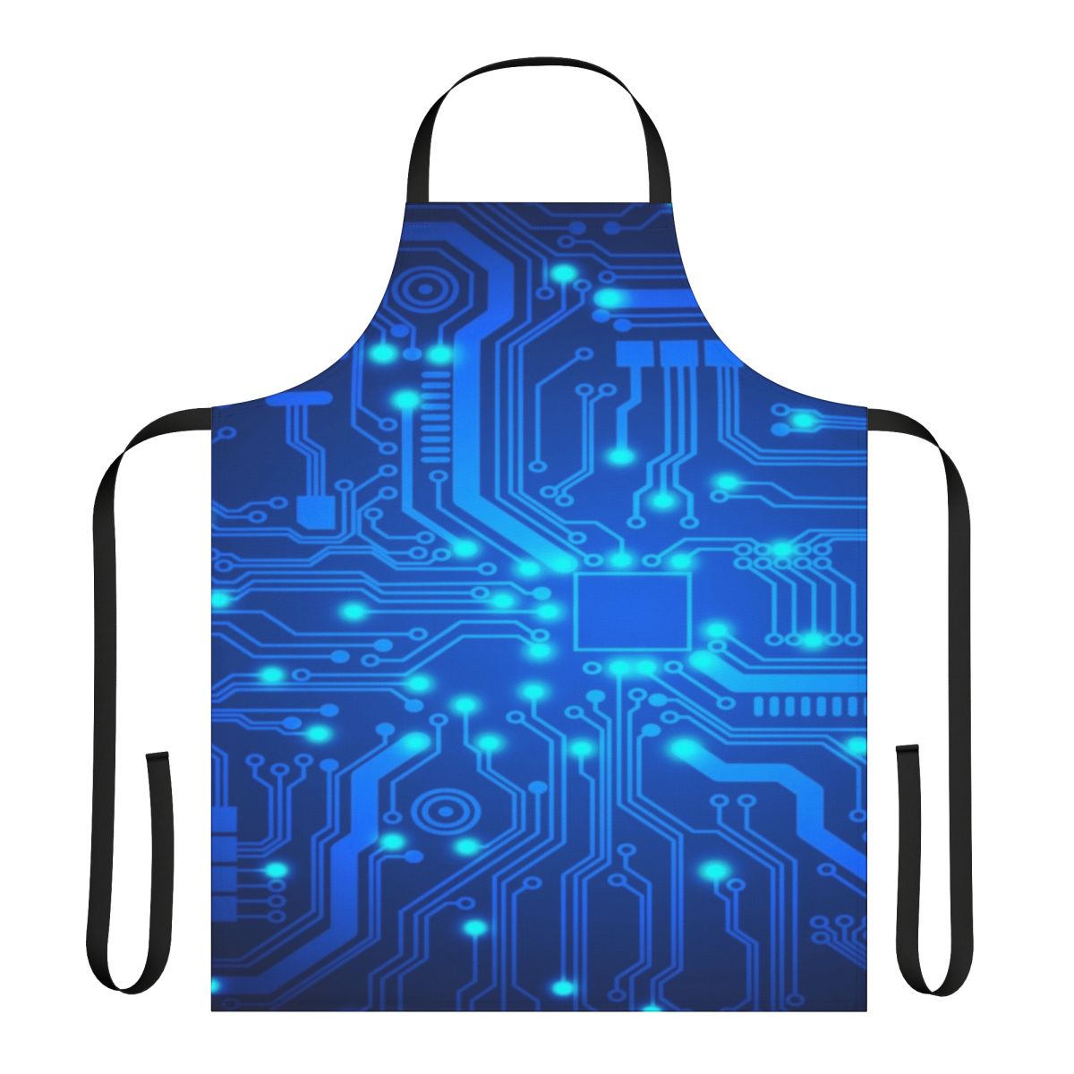 Electronic circuit board pattern apron for engineers and tech enthusiasts