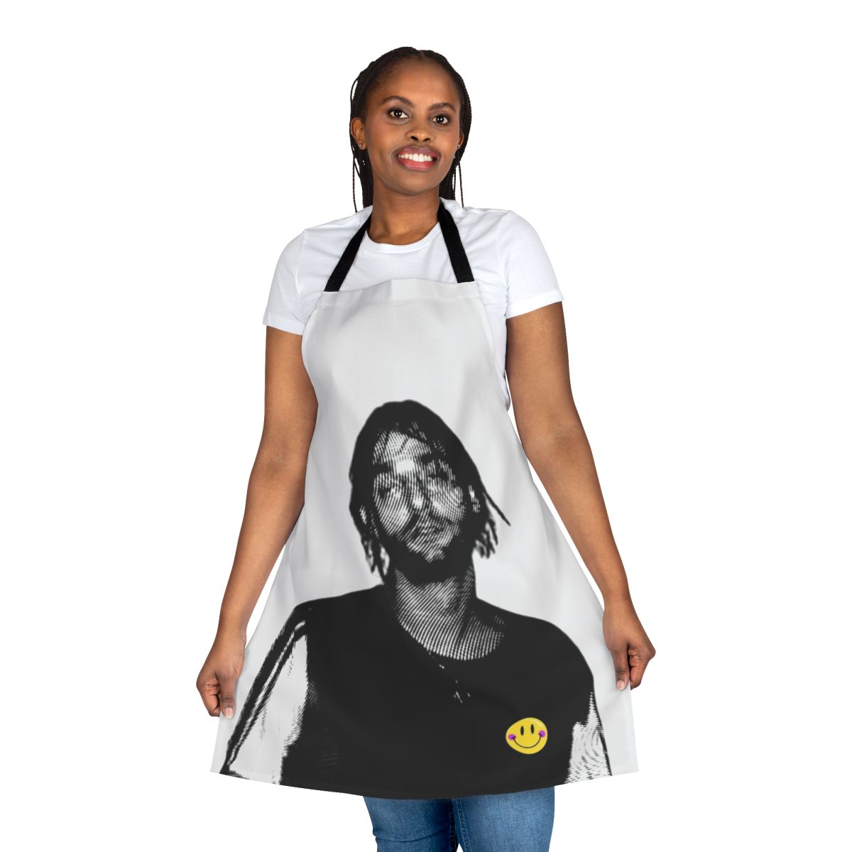 Electronic music inspired apron for music enthusiasts