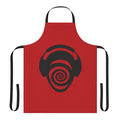Vibrant electronic music-themed apron for DJs and dance music enthusiasts