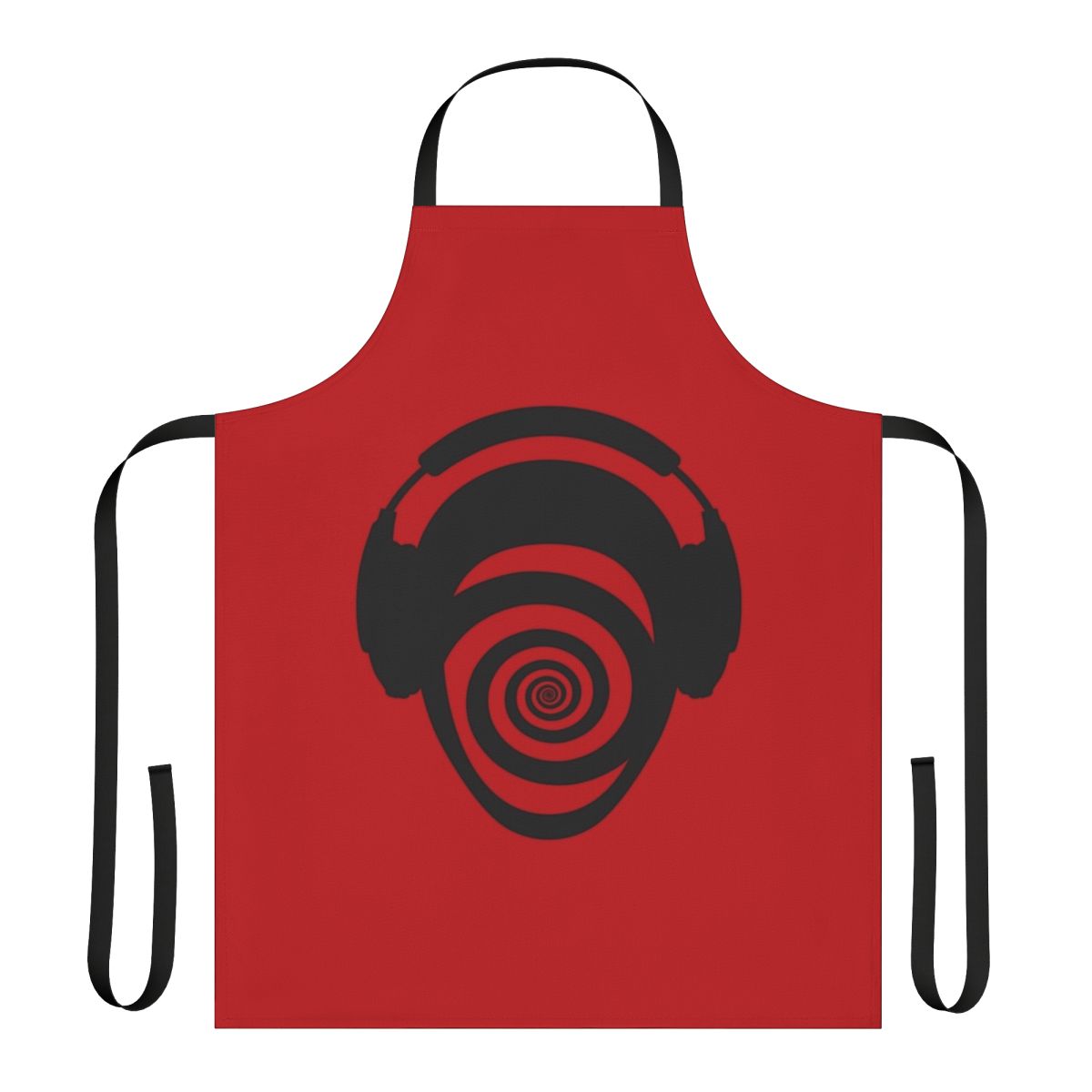 Vibrant electronic music-themed apron for DJs and dance music enthusiasts