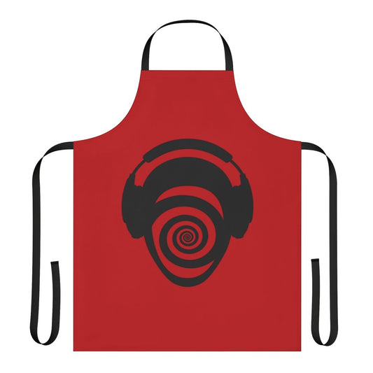 Vibrant electronic music-themed apron for DJs and dance music enthusiasts