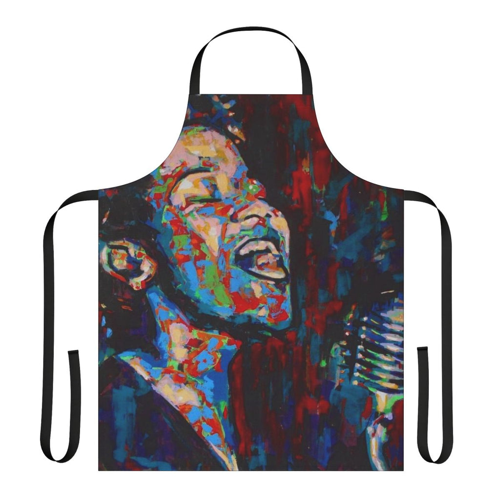 Ella Fitzgerald inspired apron with musical and swing dance design