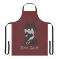Apron featuring the elegant and minimalist style of French composer Erik Satie.