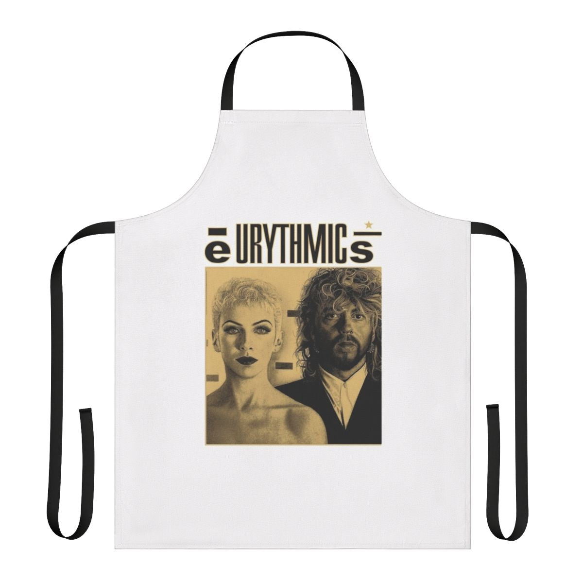 Apron featuring the iconic "Sweet Dreams (Are Made of This)" artwork by the legendary 1980s band Eurythmics