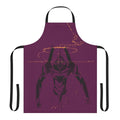 Apron featuring the iconic Unit 01 design from the Neon Genesis Evangelion anime series