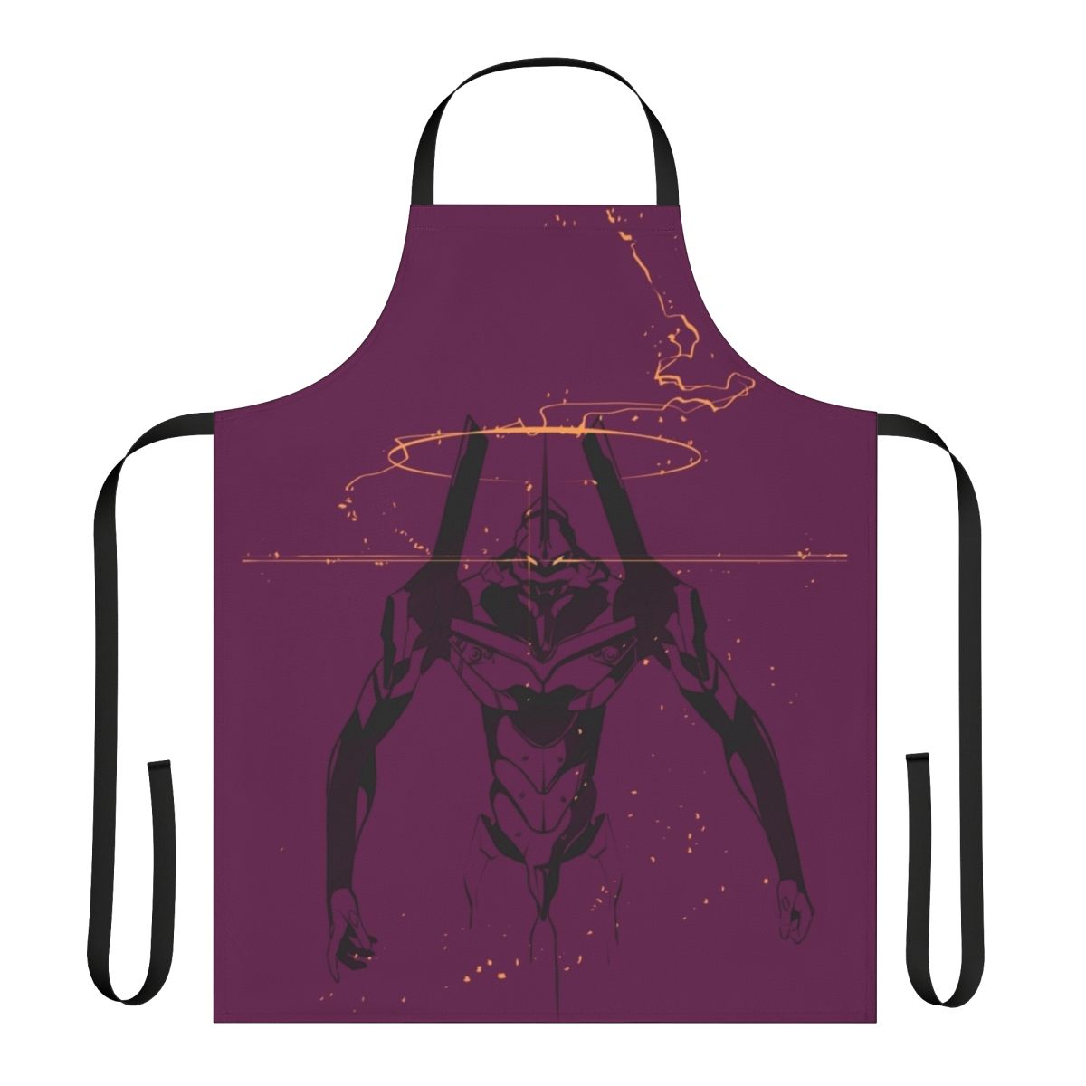 Apron featuring the iconic Unit 01 design from the Neon Genesis Evangelion anime series