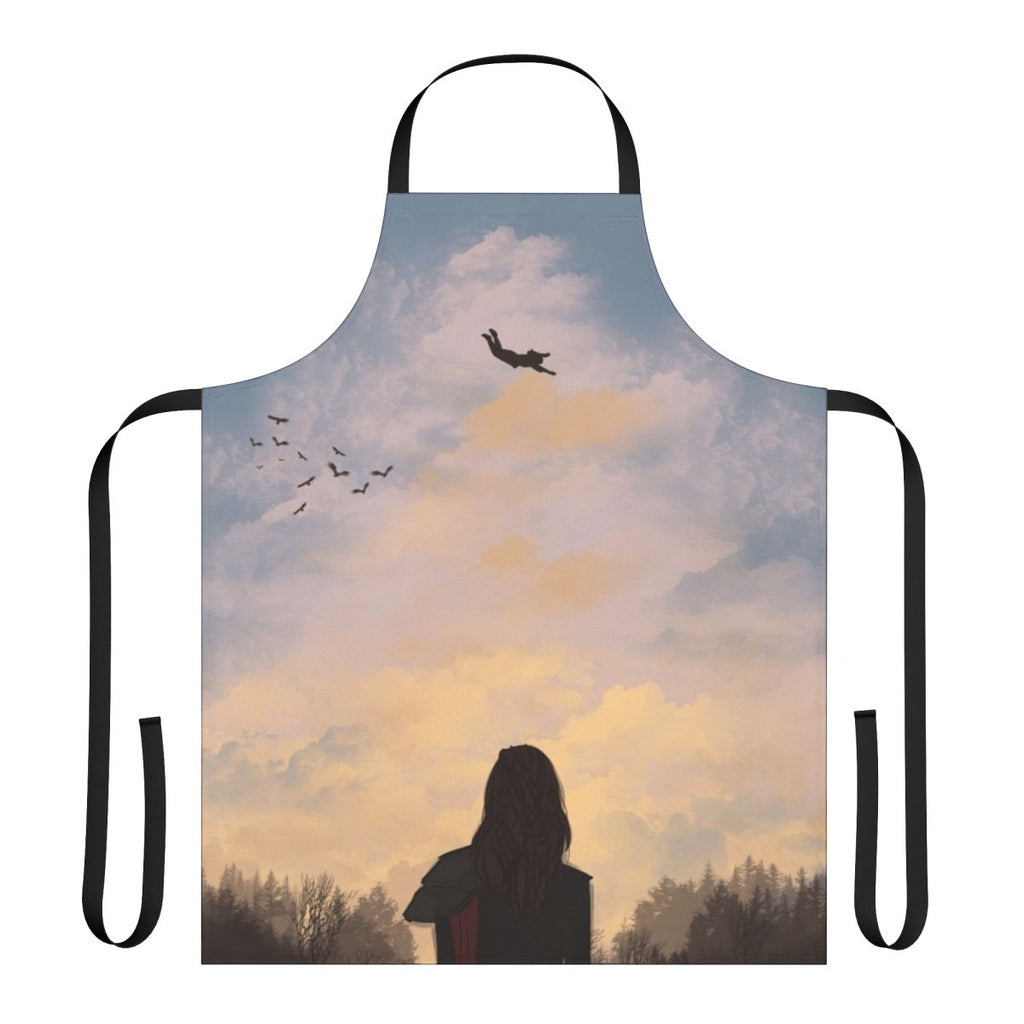 Elegant and practical fall-themed apron, perfect for cooking and baking, inspired by the popular TV series The 100.