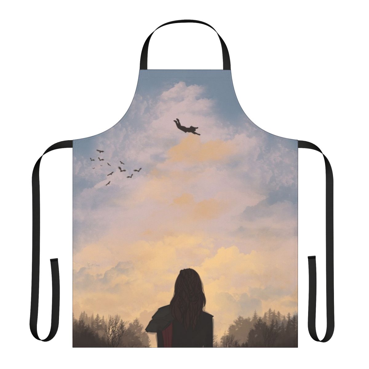 Elegant and practical fall-themed apron, perfect for cooking and baking, inspired by the popular TV series The 100.