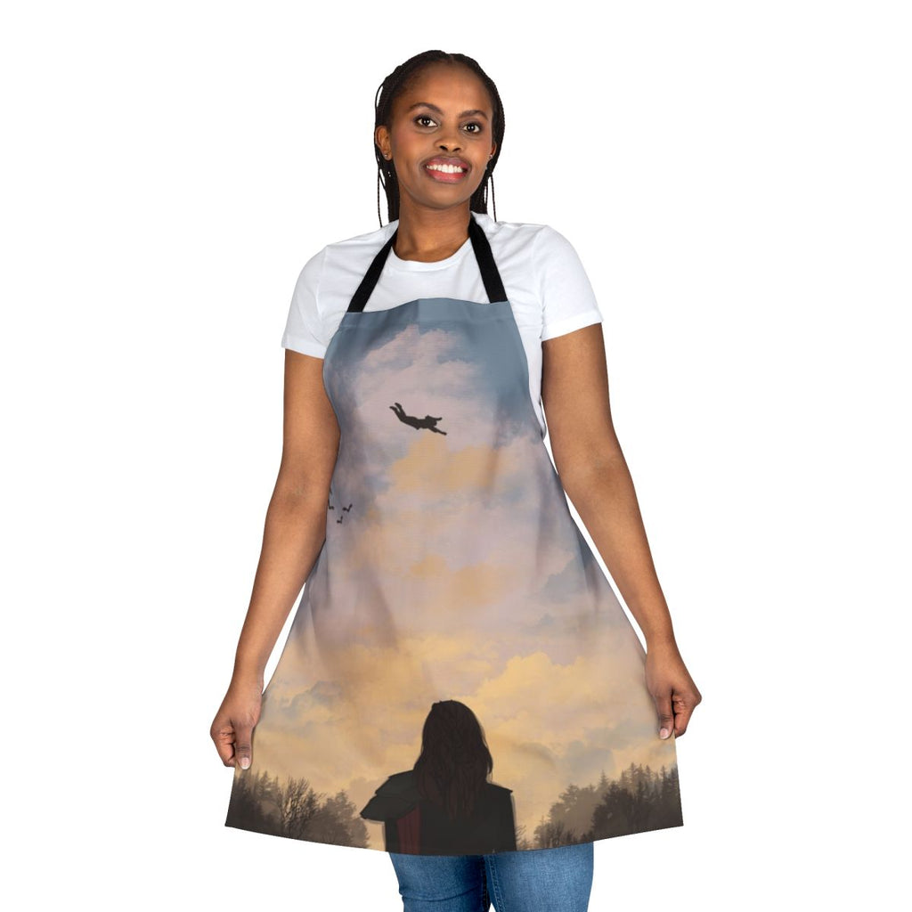 Elegant and practical fall-themed apron, perfect for cooking and baking, inspired by the popular TV series The 100.