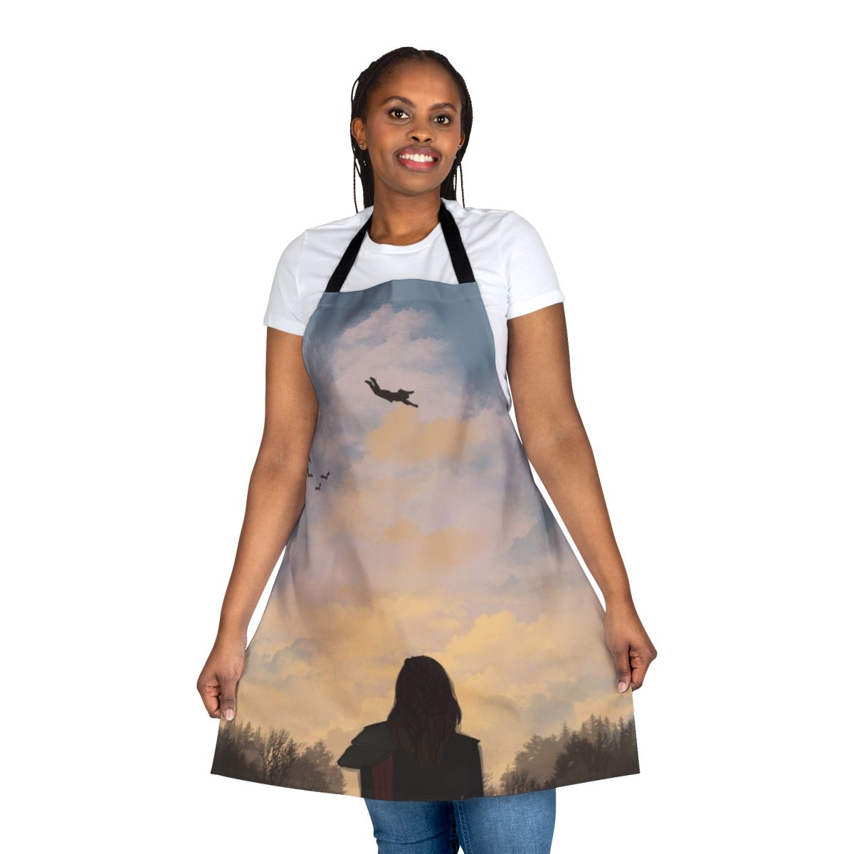 Elegant and practical fall-themed apron, perfect for cooking and baking, inspired by the popular TV series The 100.
