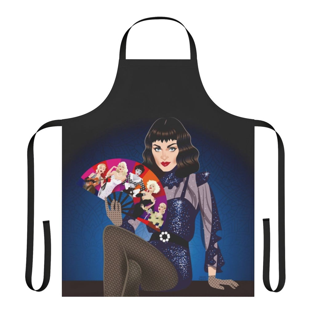 Vibrant fan art apron featuring the artwork of Alejandro Mogolloart