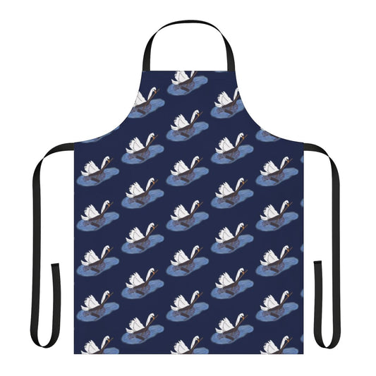 Farmer Swan Apron with a Charming Swan Design, Perfect for Farming and Cooking