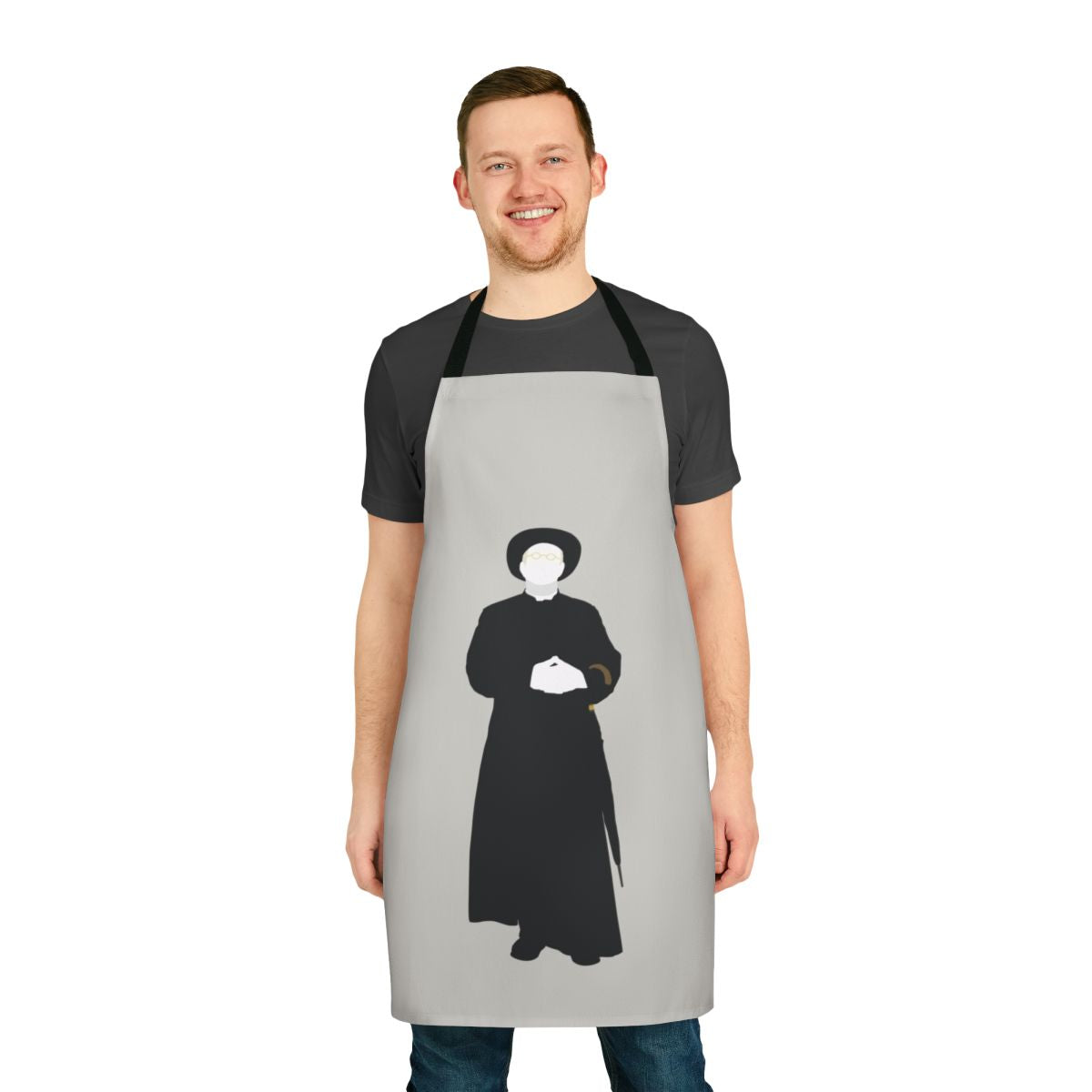 Apron with Father Brown character art