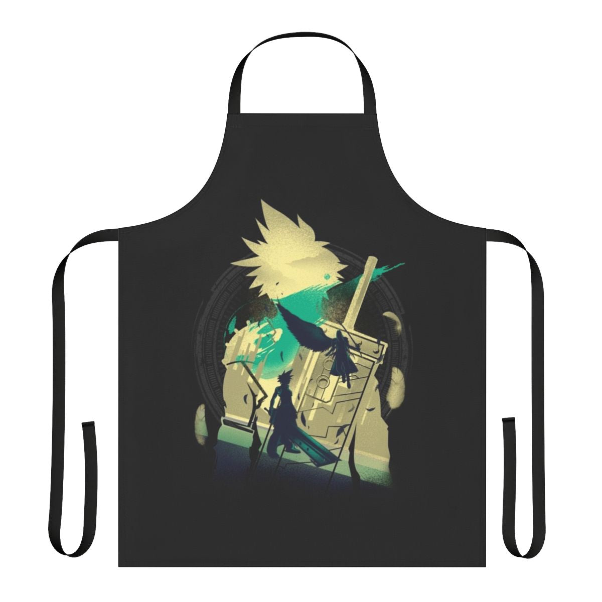 Apron featuring Final Fantasy 7 characters and designs