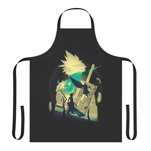 Apron featuring Final Fantasy 7 characters and designs