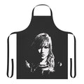 Black and white apron with Final Fantasy character design