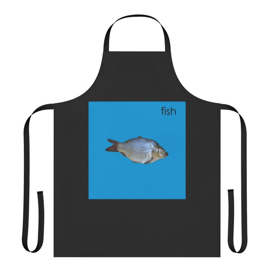 Premium Apron Featuring a Fish Design, Ideal for Weezer Fans