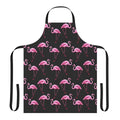 Beautifully designed flamingo pattern apron, perfect for cooking, baking, or serving in a tropical or summer-themed setting.