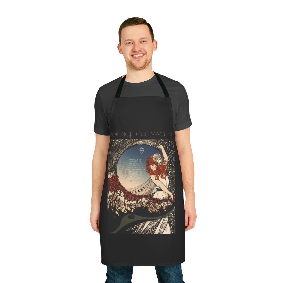 Florence and the Machine Inspired Apron - Featuring the Band's Logo and Artwork
