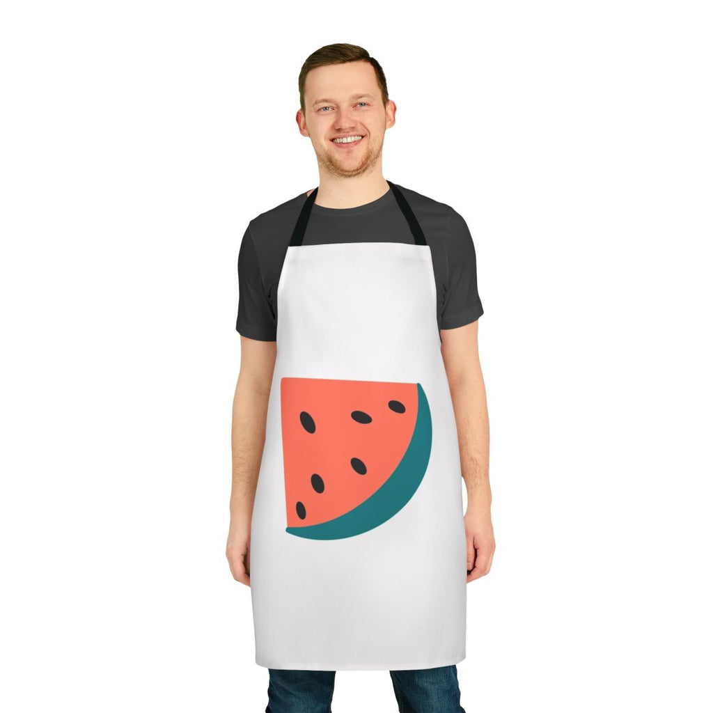 Vibrant fruits-patterned apron for the kitchen