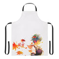Fuuka anime-inspired apron with autumn leaves and music notes design