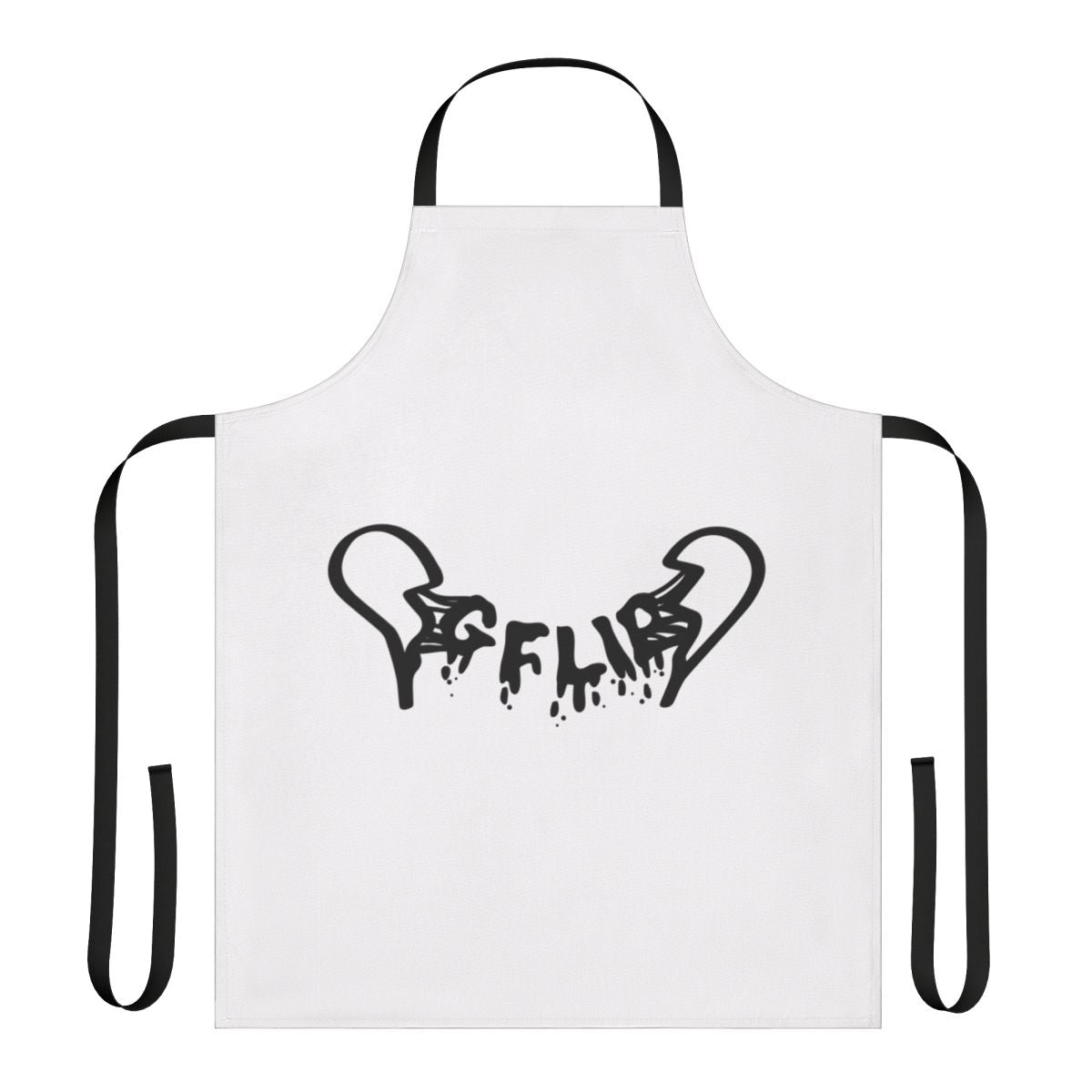 G Flip-inspired apron featuring the artist's logo